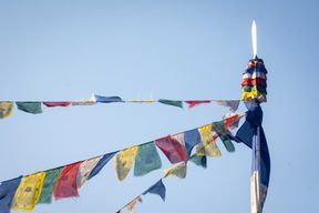 Picture of colorful flags