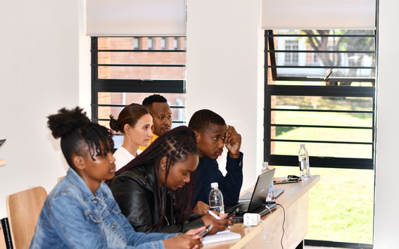 Students from four participating institutions from South Africa and Finland worked in small teams and gained insights from experts and forestry industry representatives. Photo by Phillip Tshidzumba, 2023.