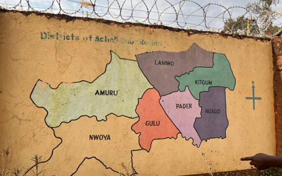 Districts of Acholi Sub-Region. Photo by Claire Shaw (2023)